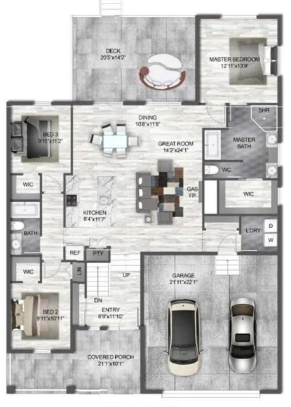 The Franklin floor plan