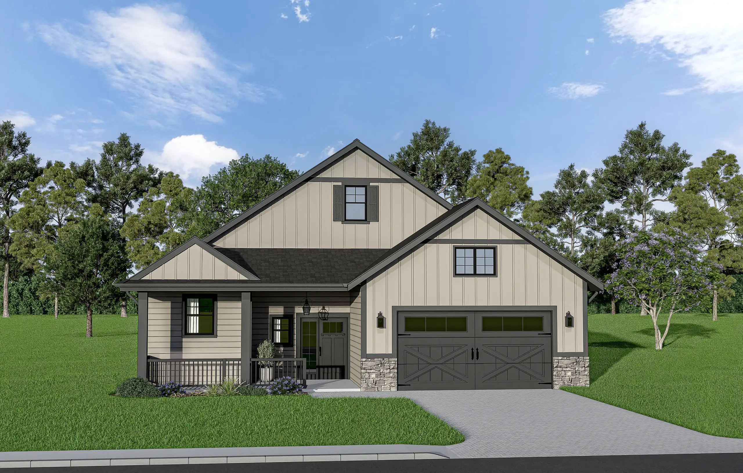 The Franklin model home rendering